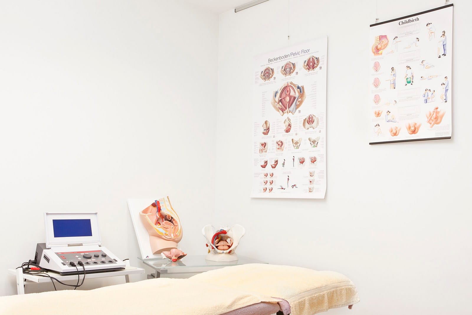 Sfeerbeeld bij de bekkenbodemtherapie in de praktijk